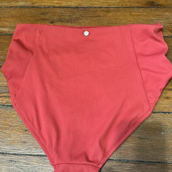 CALIA by Carrie Underwood Red Bikini Bottom - Picture 3 of 5